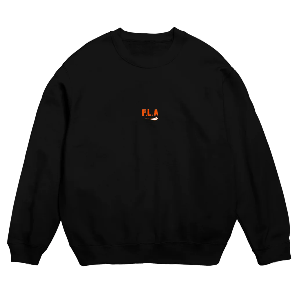 気まぐれガレージのスウェット(オレンジ) Crew Neck Sweatshirt