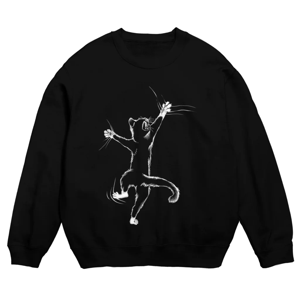 アイスキャップのひっつき猫 Crew Neck Sweatshirt