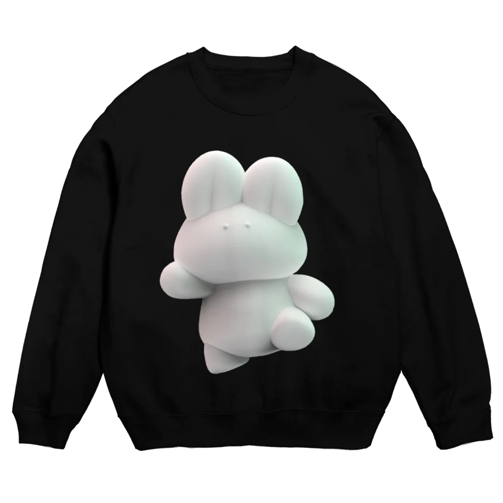 もっちりもちぐものヤッホー、もちうさだよ Crew Neck Sweatshirt