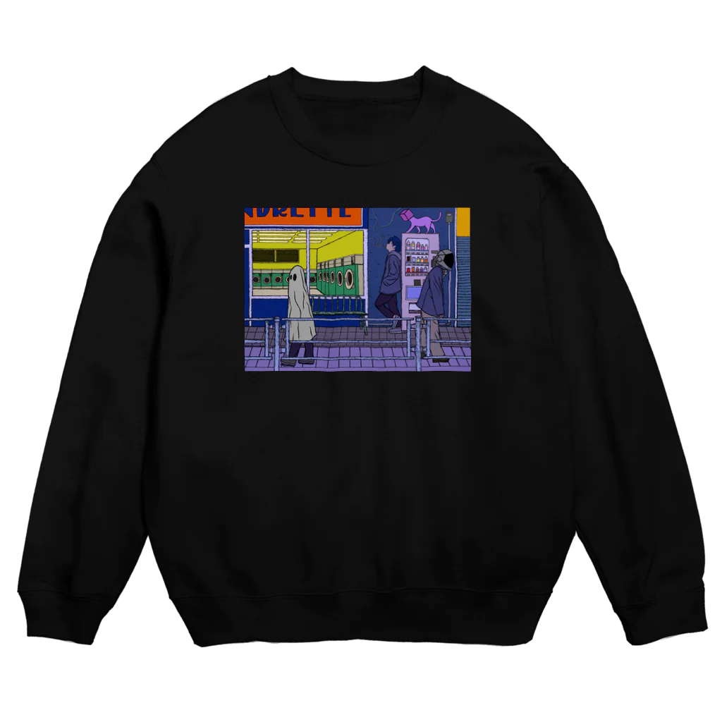 黒メガネのアトリエ(KuromeganesAtlier)の『ポップ･シティ』 Crew Neck Sweatshirt