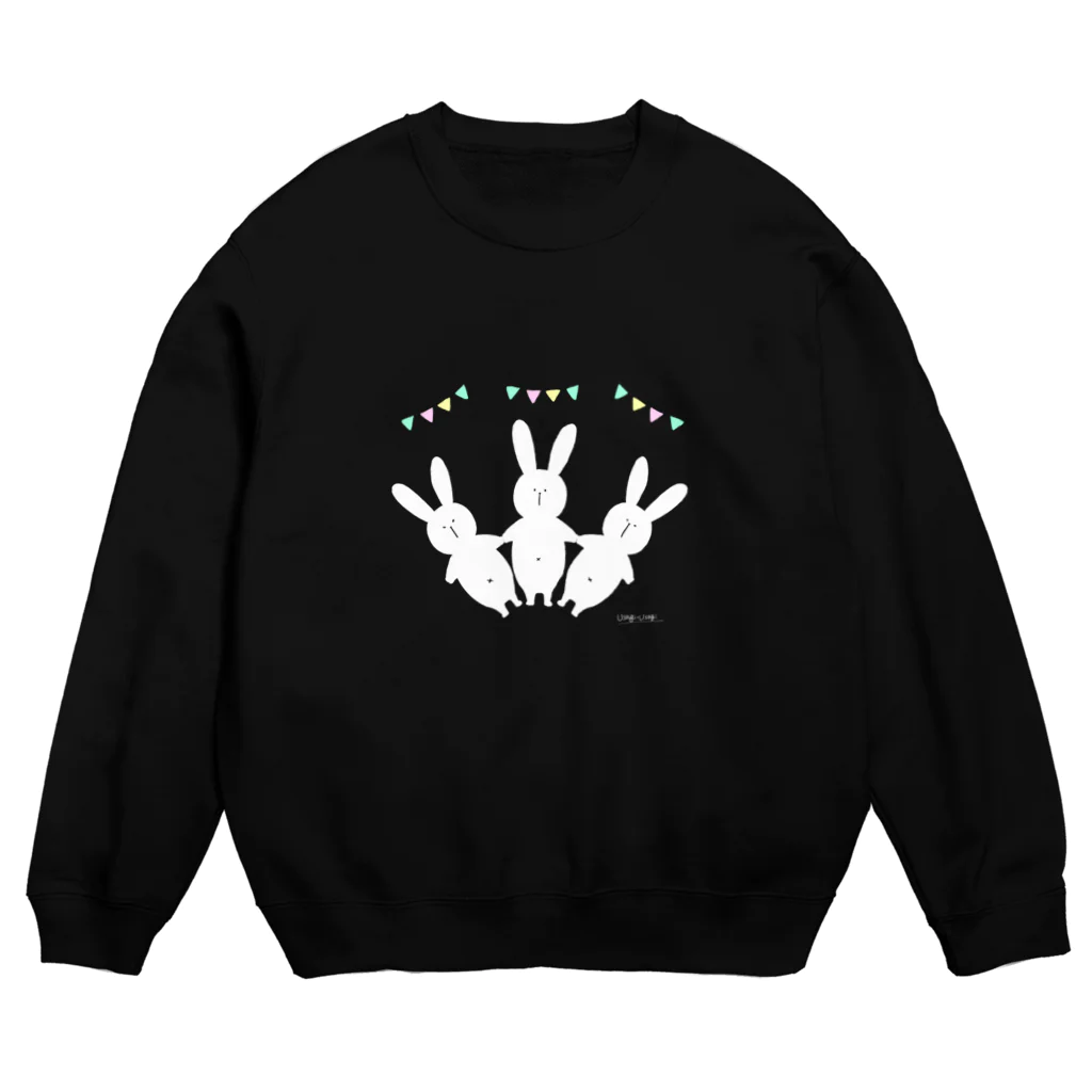 usagi-usagiの扇うさぎ Crew Neck Sweatshirt