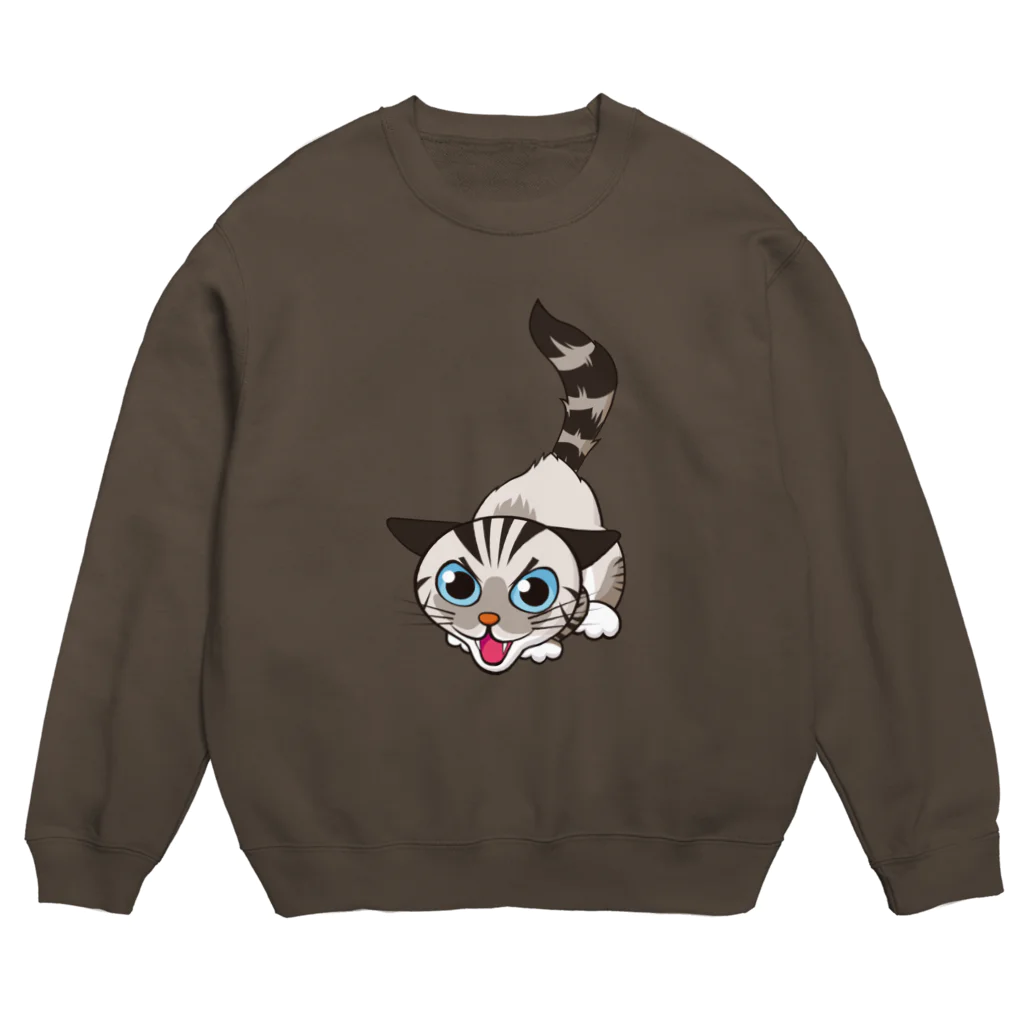 asta_kurokenのシャーシャージャンくん03 Crew Neck Sweatshirt