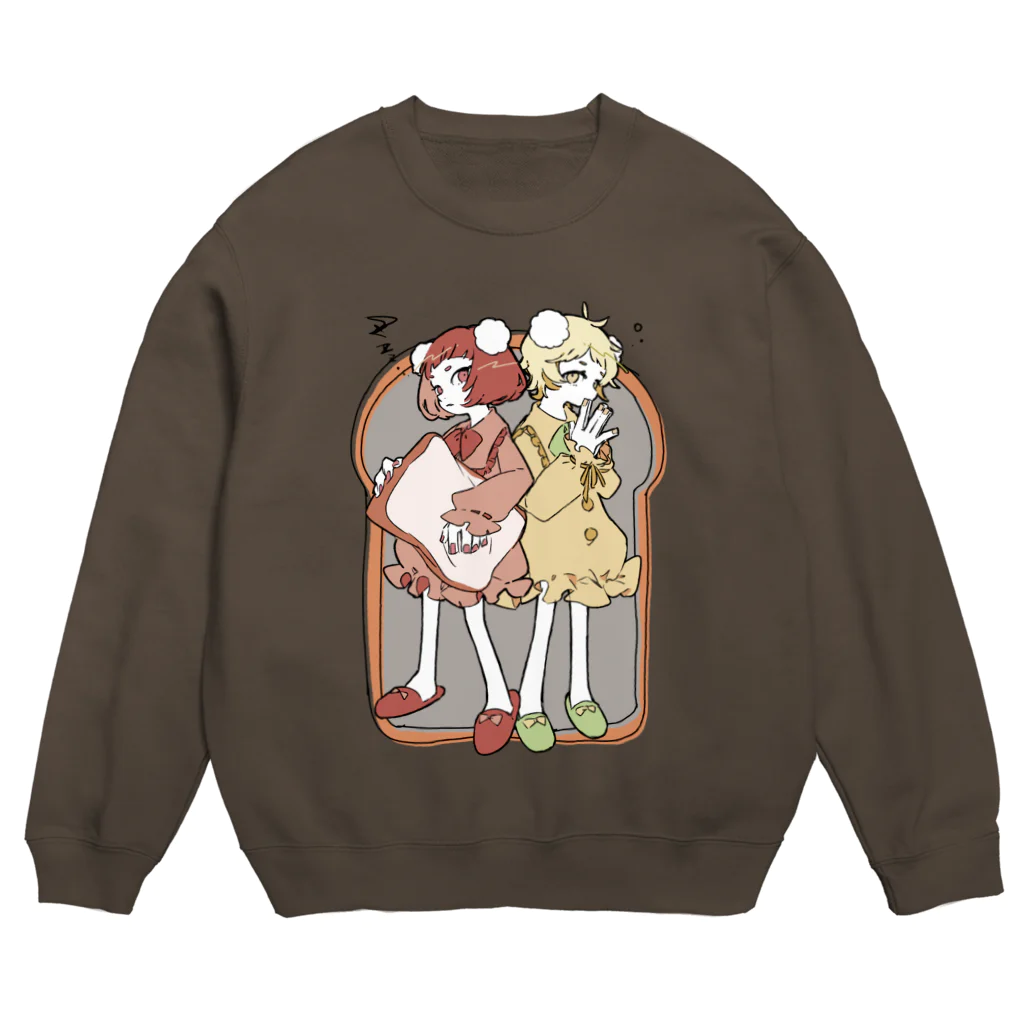 ClowZ ／ 渡瀬しぃのの【飯田テイケ×渡瀬しぃの】 Sewing Girls 🍞 Crew Neck Sweatshirt