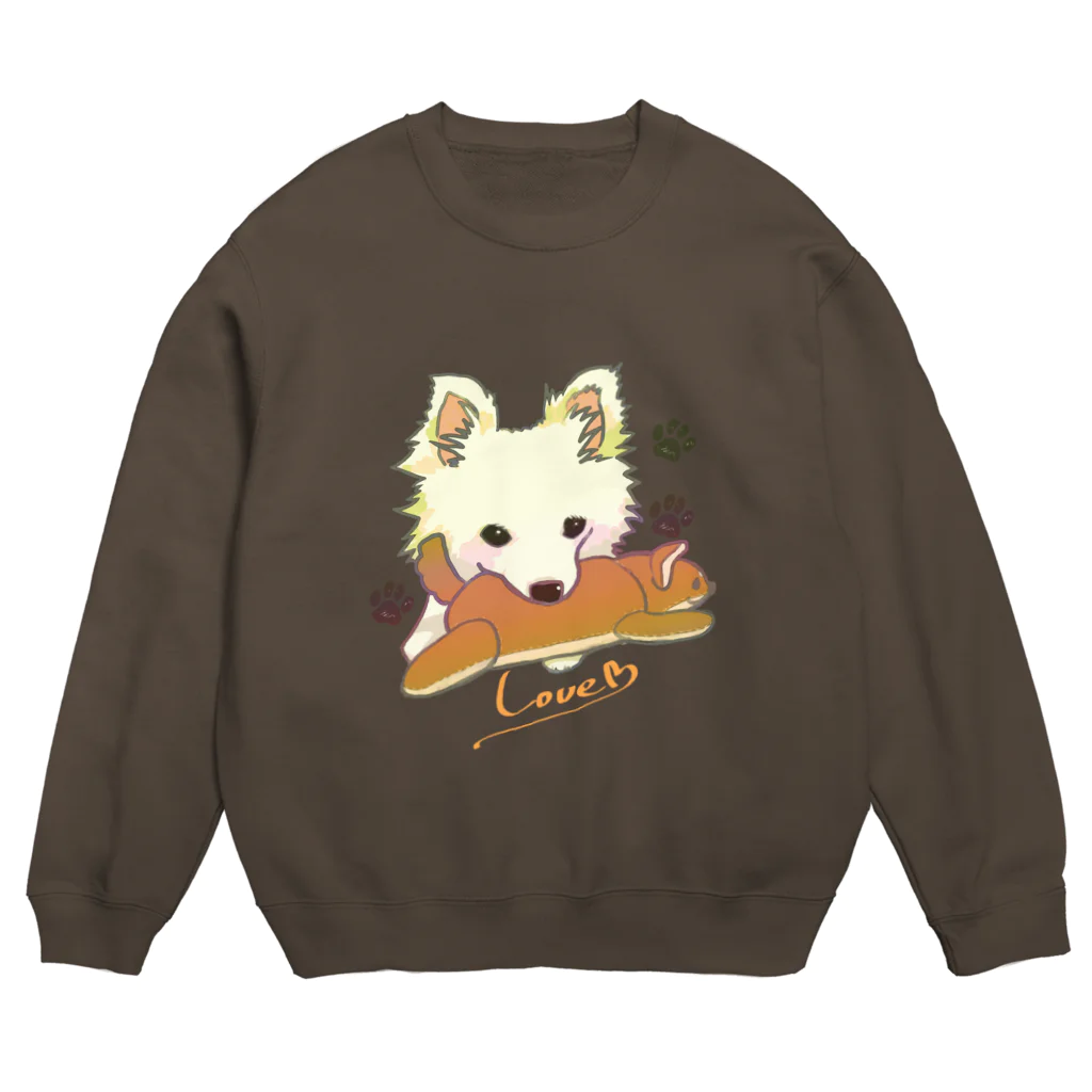 にこ＋のわんこ大好き Crew Neck Sweatshirt