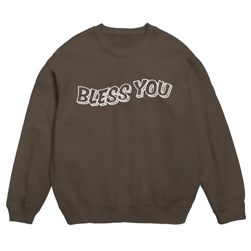 Art Studio TrinityのBLESS YOU【濃色ベース】 Crew Neck Sweatshirt