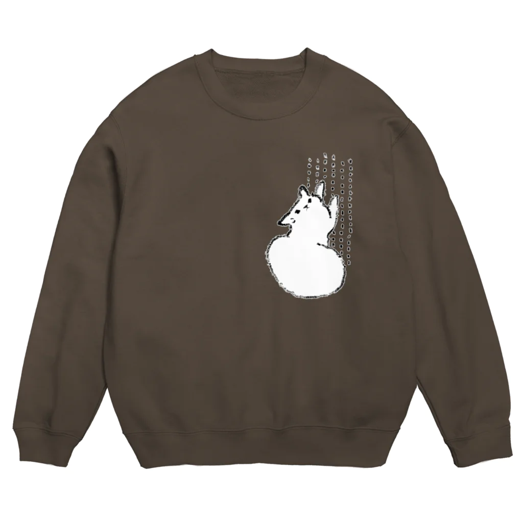 猫近の「壁はボクのもの」猫近の猫より Crew Neck Sweatshirt