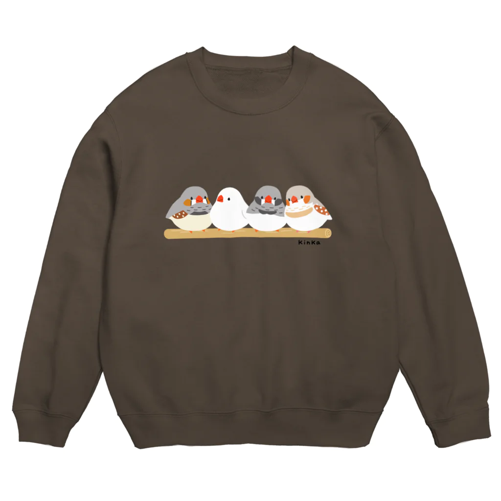 TeaDrop.Cのキンカチョウ Crew Neck Sweatshirt