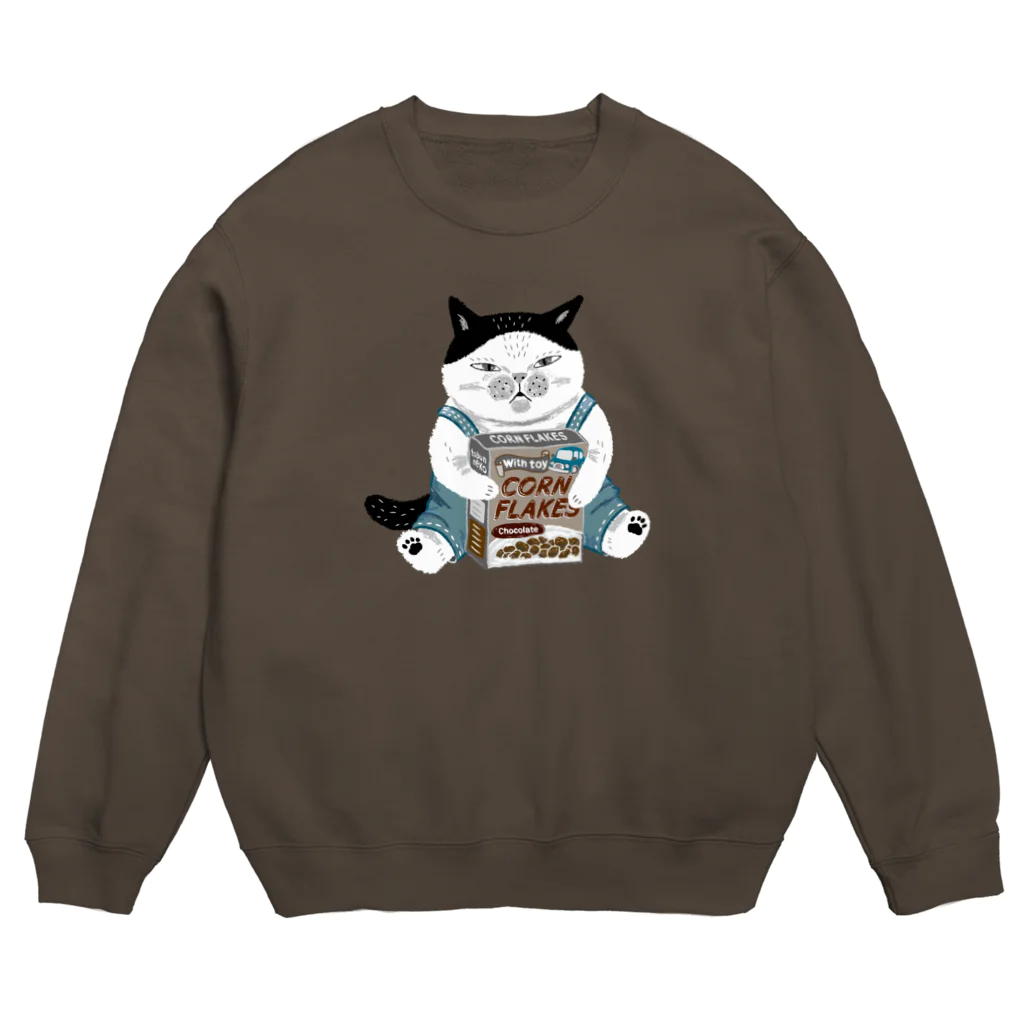 多分ねこのおねだりする猫(男の子) Crew Neck Sweatshirt