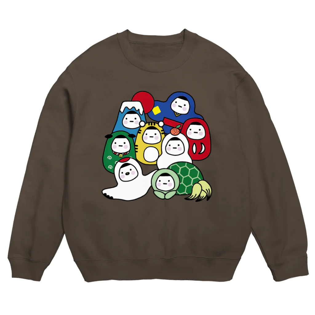 ハナイロの待機賀正 Crew Neck Sweatshirt