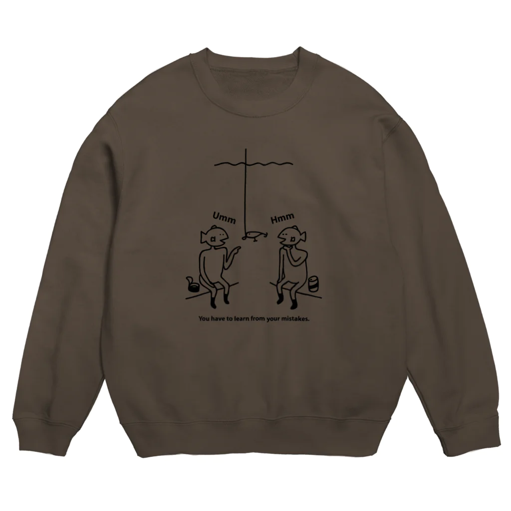 PokuStarの魚が釣れそうです。 Crew Neck Sweatshirt