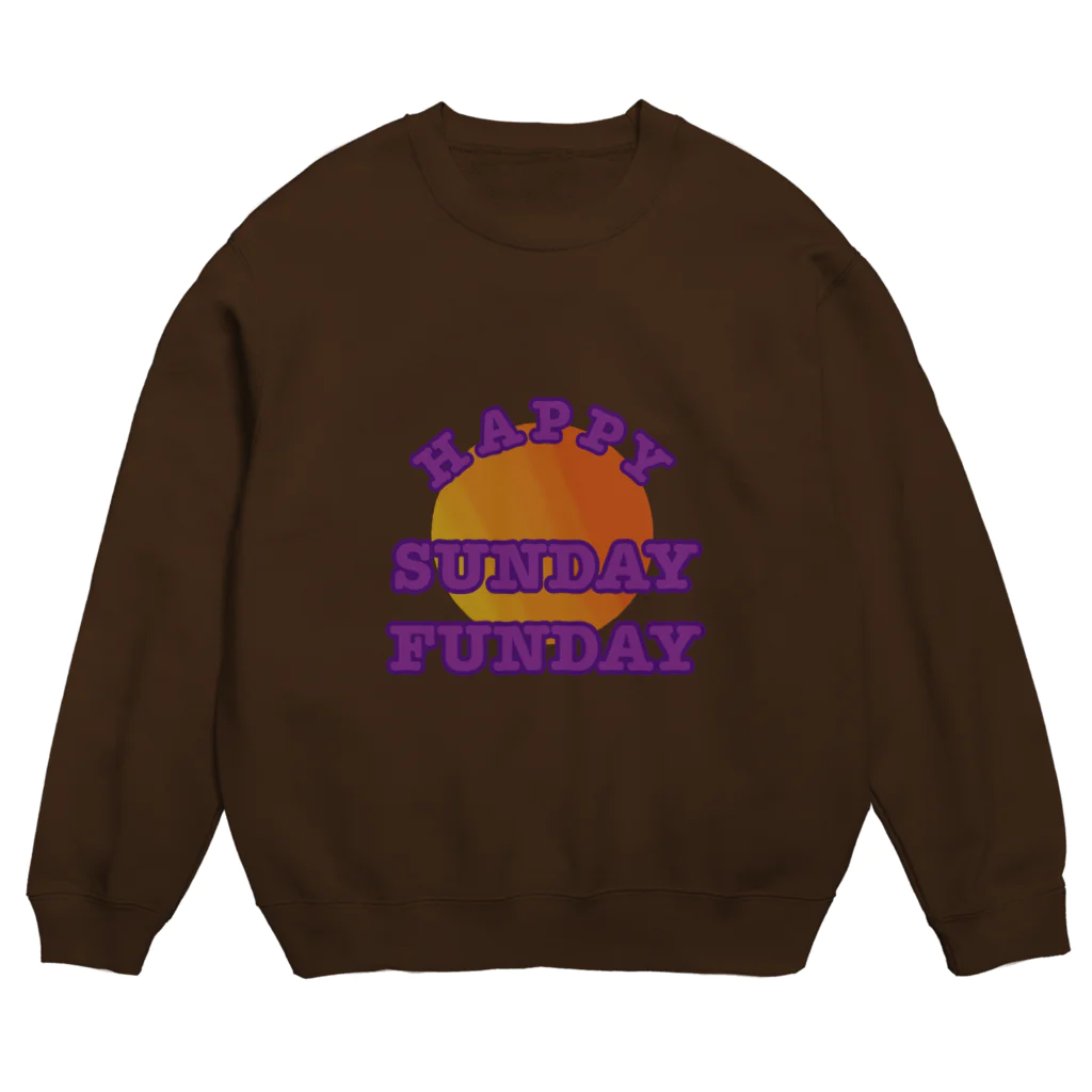 miomioのHAPPY SUNDAY FUNDAY Crew Neck Sweatshirt