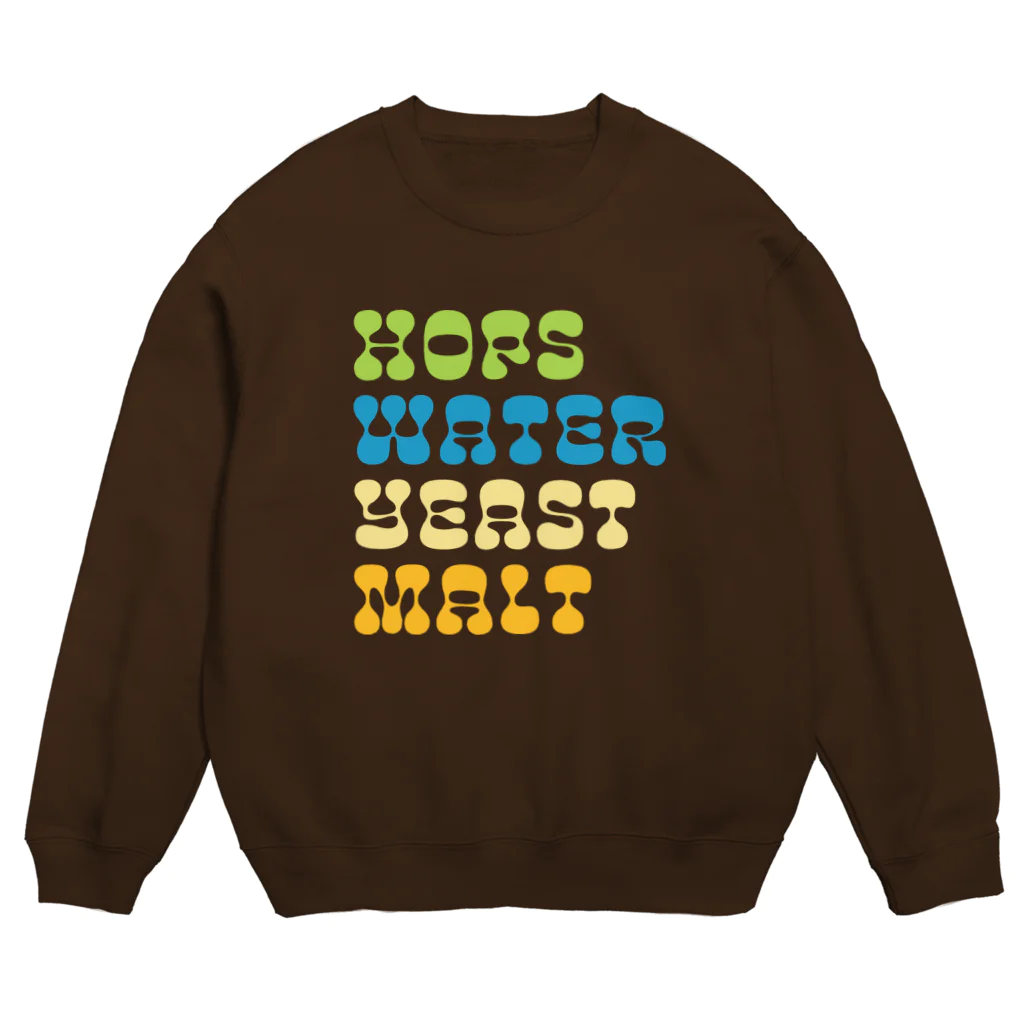 KAWAGOE GRAPHICSのビールの要素 Crew Neck Sweatshirt