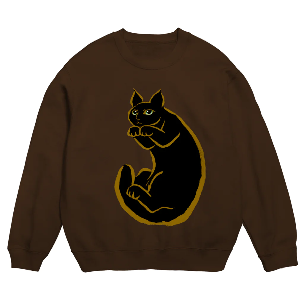 お手紙サポートセンターの【保護猫支援グッズ】あいばちゃんといっしょ Crew Neck Sweatshirt