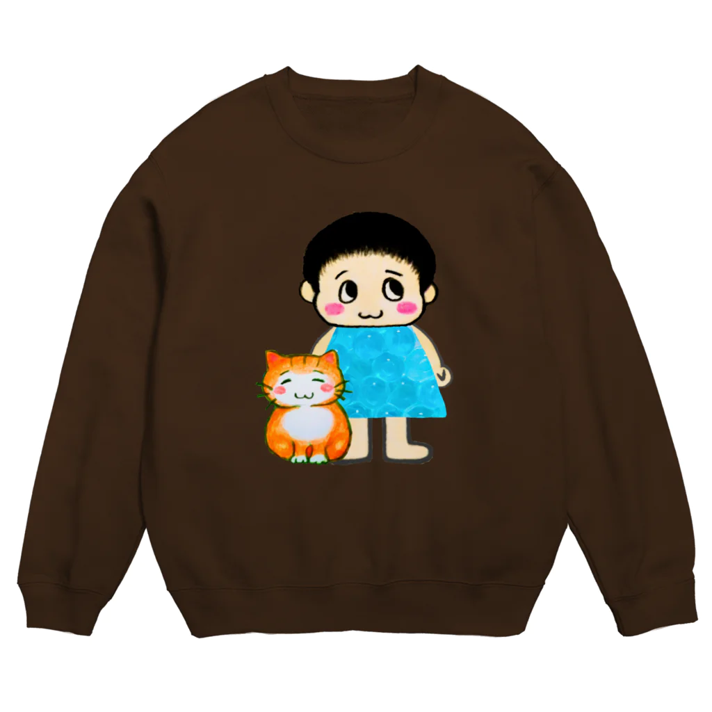 ちびもりのちいちゃんの宝物 Crew Neck Sweatshirt