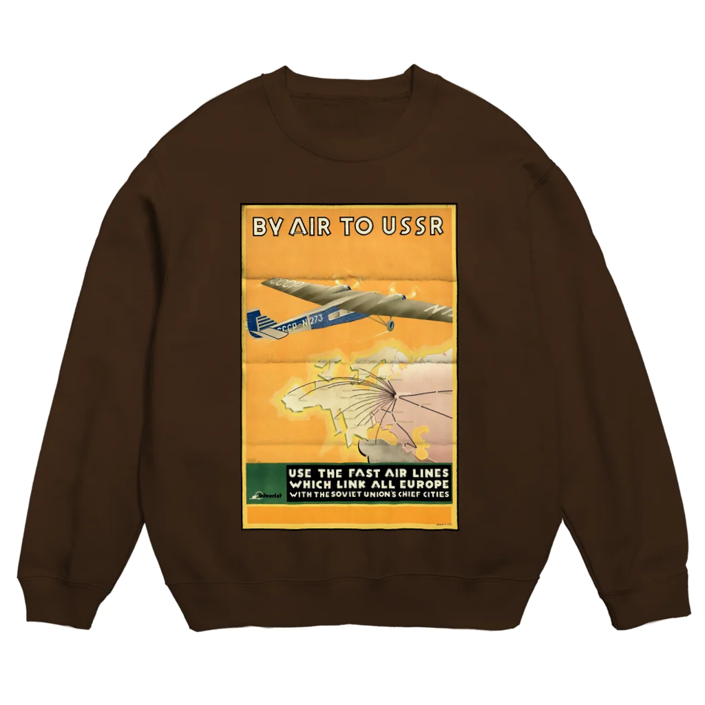 YS VINTAGE WORKSのソビエト（ロシア）　飛行機 Crew Neck Sweatshirt