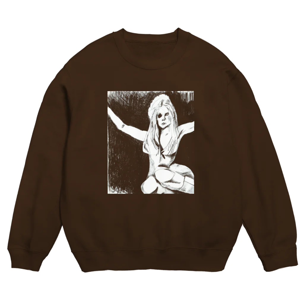 ieharatoshiakiのアルコールよりもイチゴのソーダ Crew Neck Sweatshirt