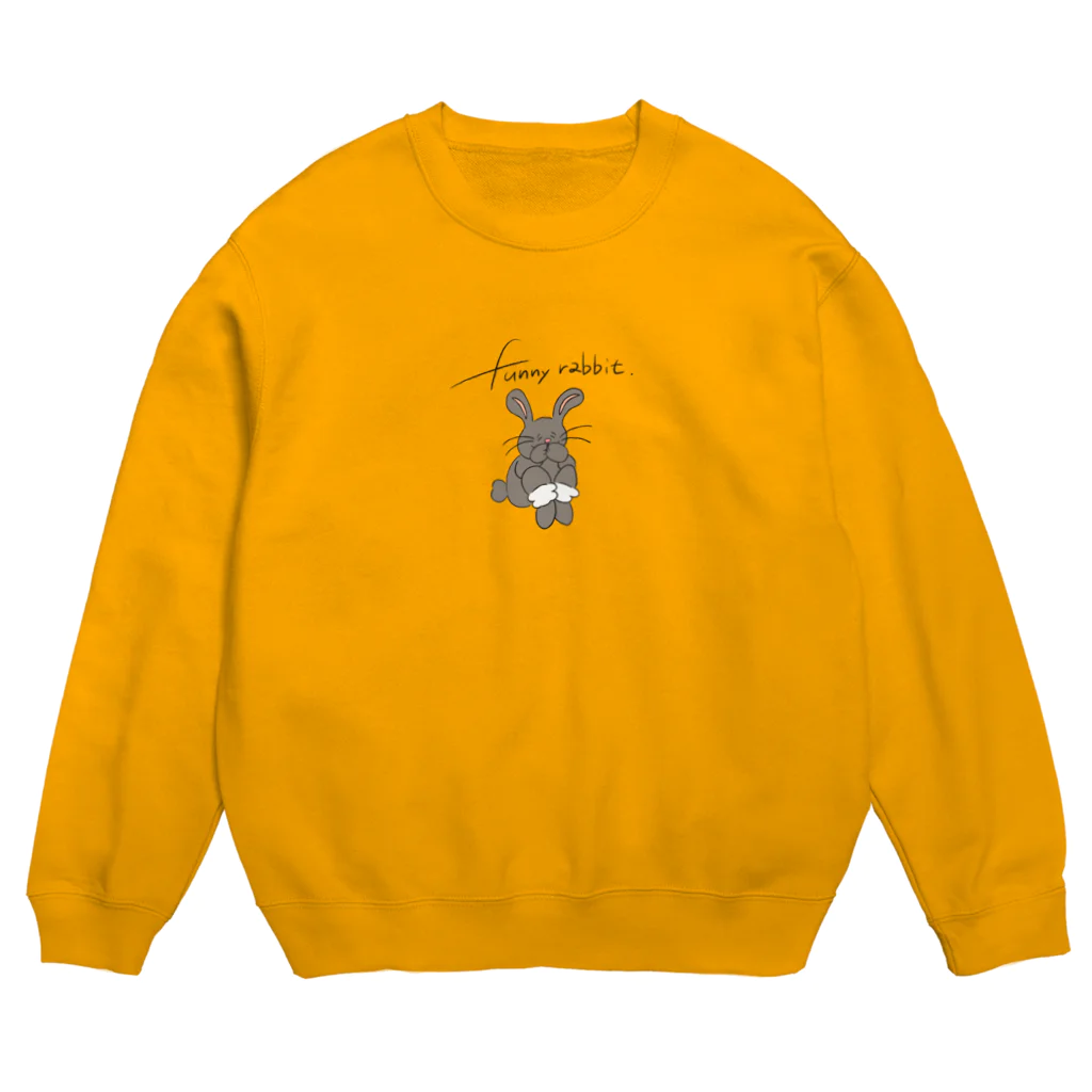 goods shop ''swimpool''のファニラビ(ブラック) Crew Neck Sweatshirt