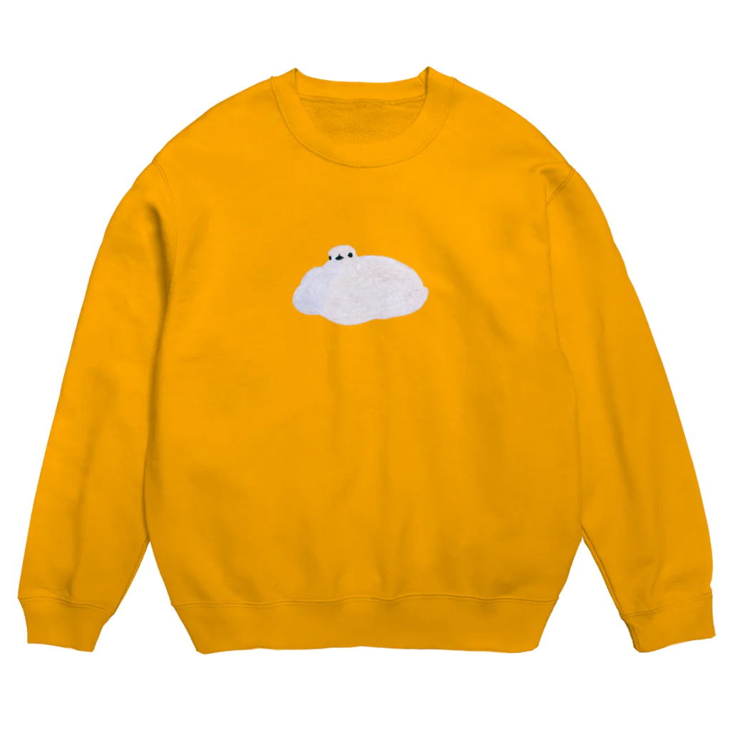 ⚡️カミナリ運送⚡️のとろける　真っ白雷鳥 Crew Neck Sweatshirt