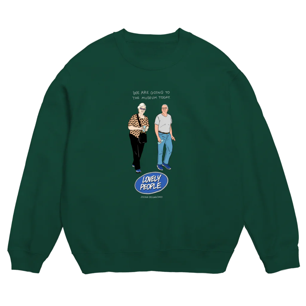 Cookie Cartoon Clubの20220614_we are going to the museum today Crew Neck Sweatshirt