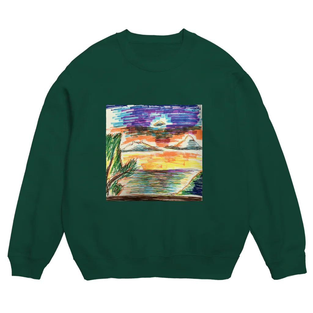 nonoteの夕方の空 Crew Neck Sweatshirt