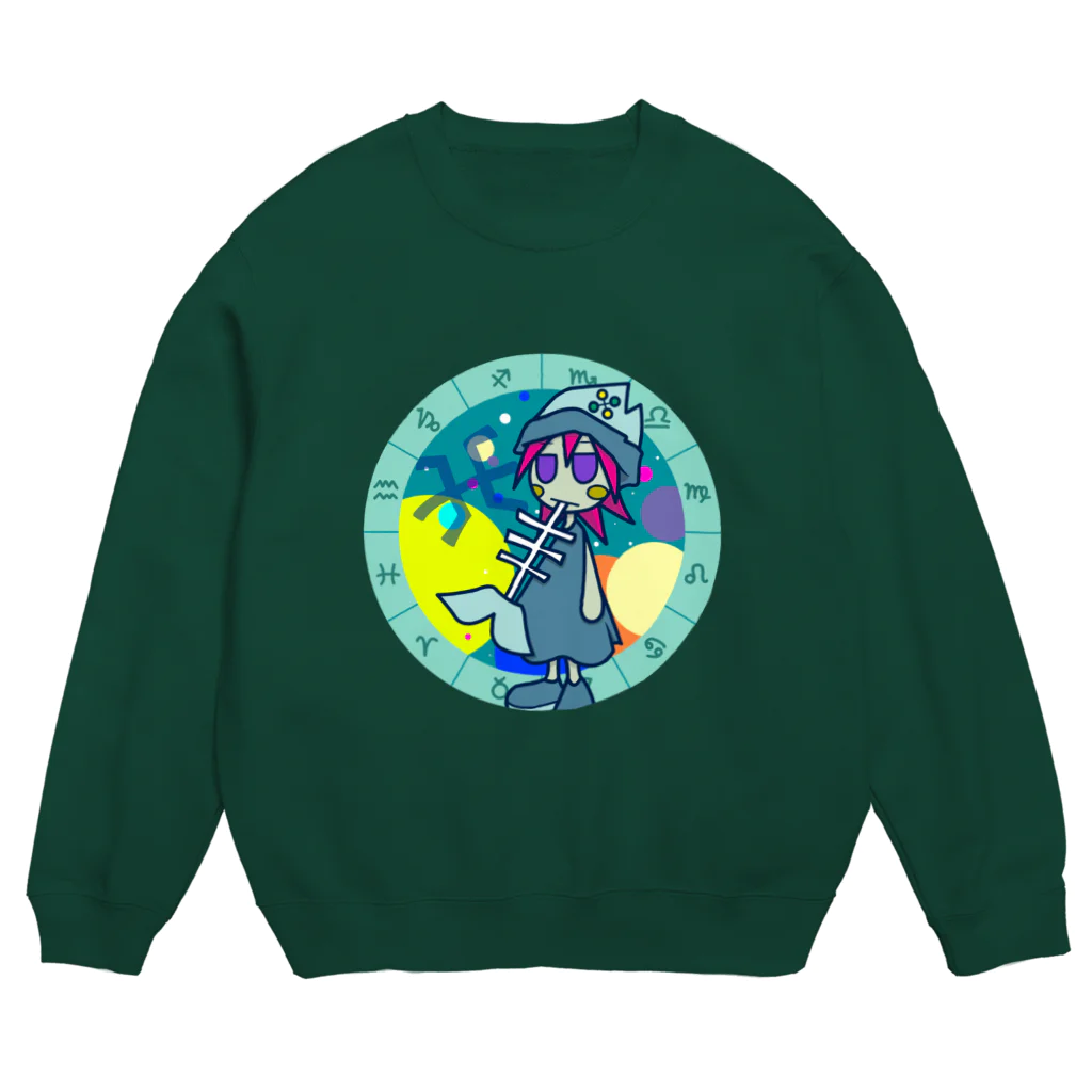 cosmicatiromのうお座 パターン2・フルカラー Crew Neck Sweatshirt