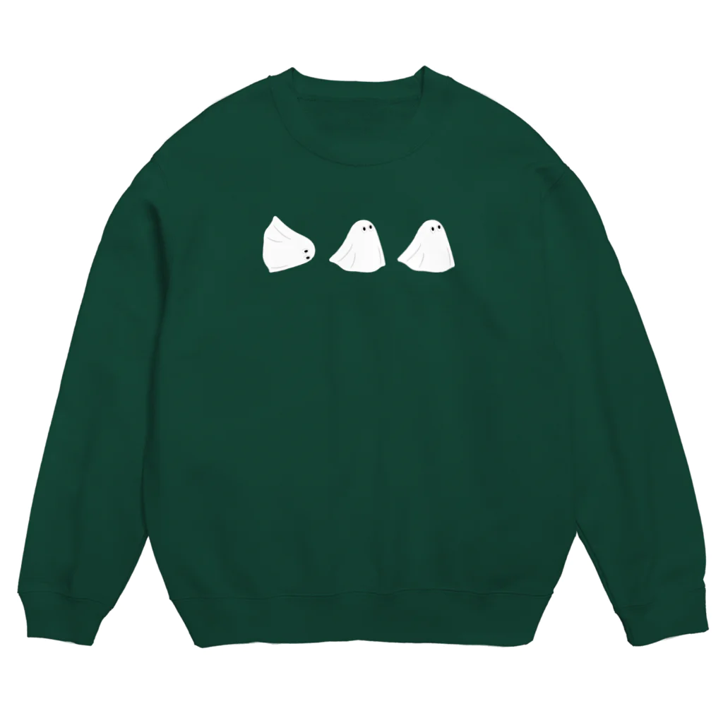 おばけのObakeちゃんのお店の3匹のObakeちゃん(麻雀ver.) Crew Neck Sweatshirt