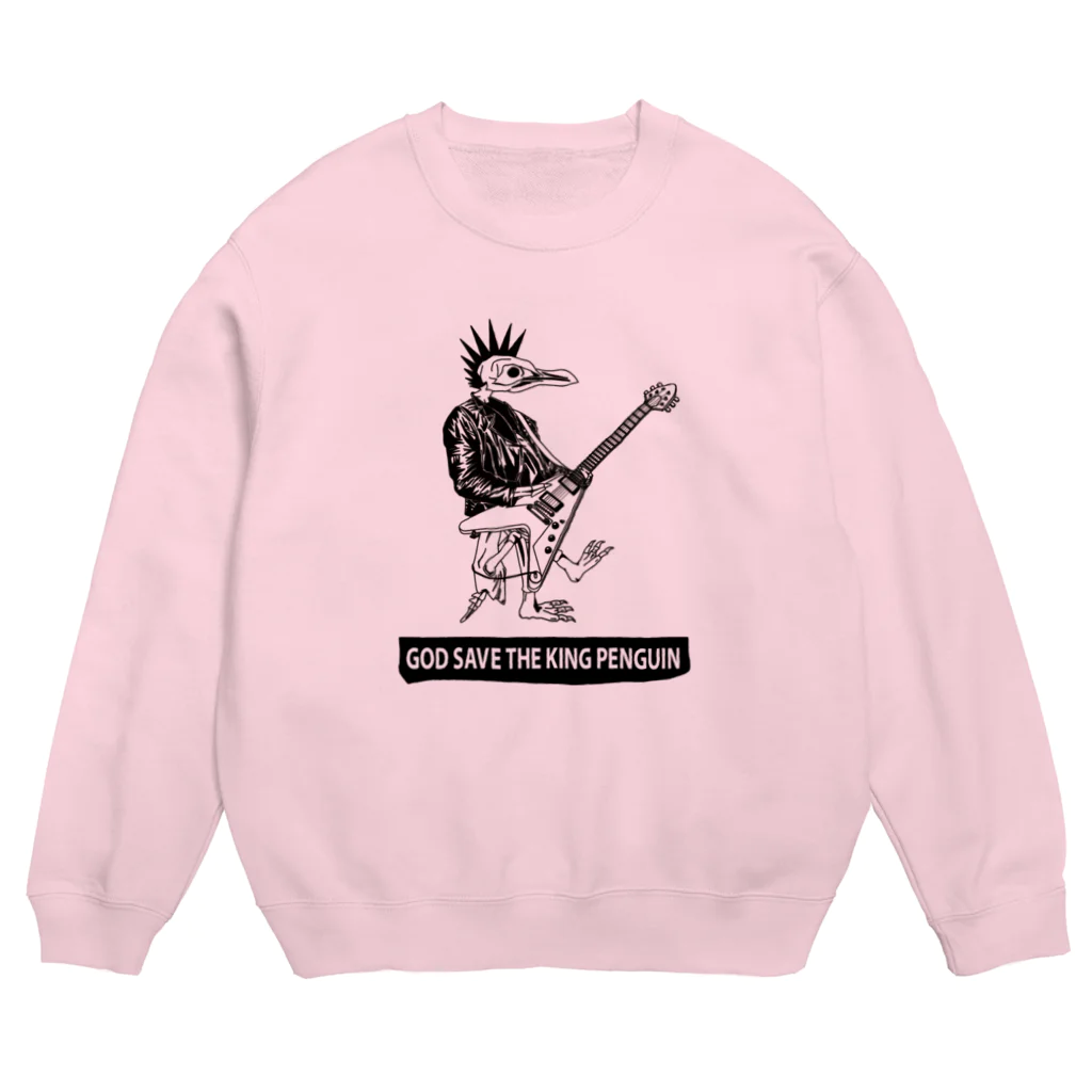 Icchy ぺものづくりのGOD SAVE THE KING PENGUIN Crew Neck Sweatshirt