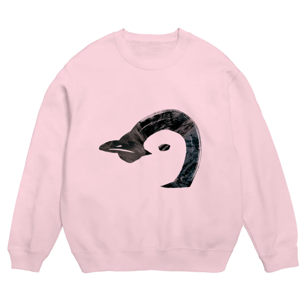 Icchy ぺものづくりの筆ペンギン Crew Neck Sweatshirt