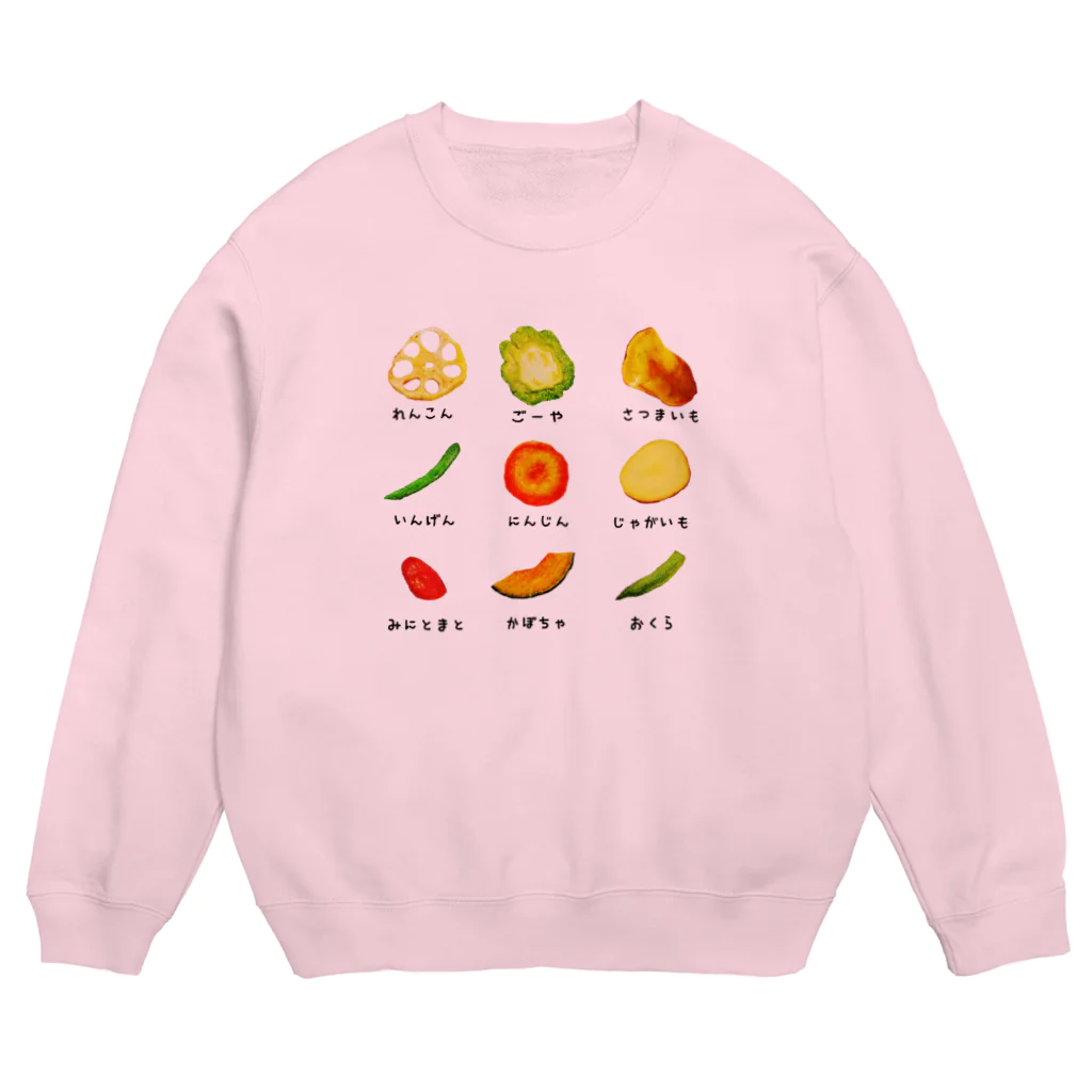 みにゃ次郎のべじたぶるちっぷす Crew Neck Sweatshirt