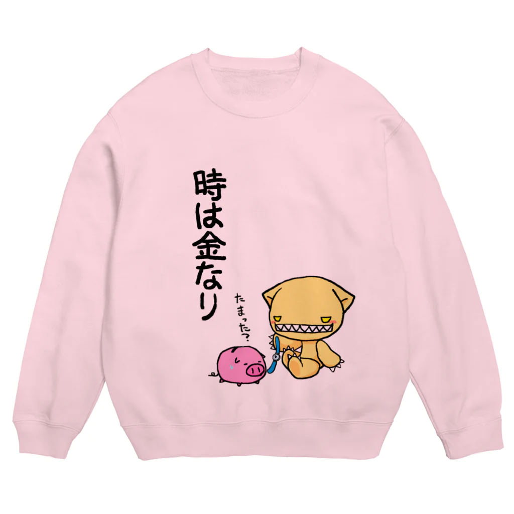 暁骨堂のモドキ【時は金なり】 Crew Neck Sweatshirt