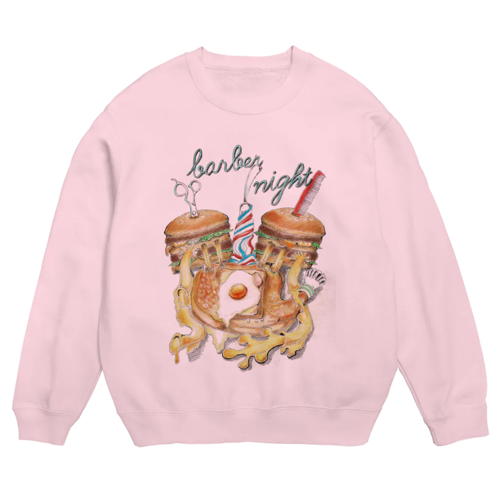 foodies - フーディーズのfoodies - barber night Crew Neck Sweatshirt