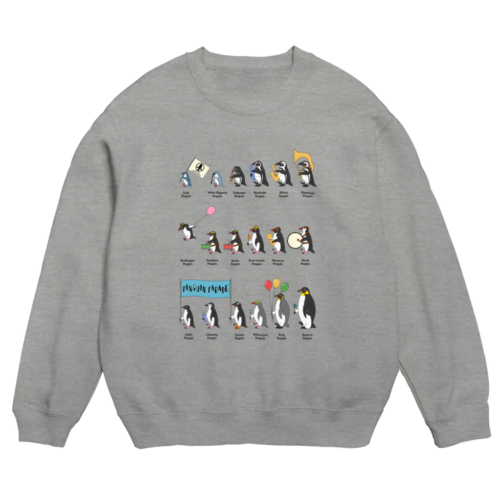 Icchy ぺものづくりのペンギンパレード Crew Neck Sweatshirt