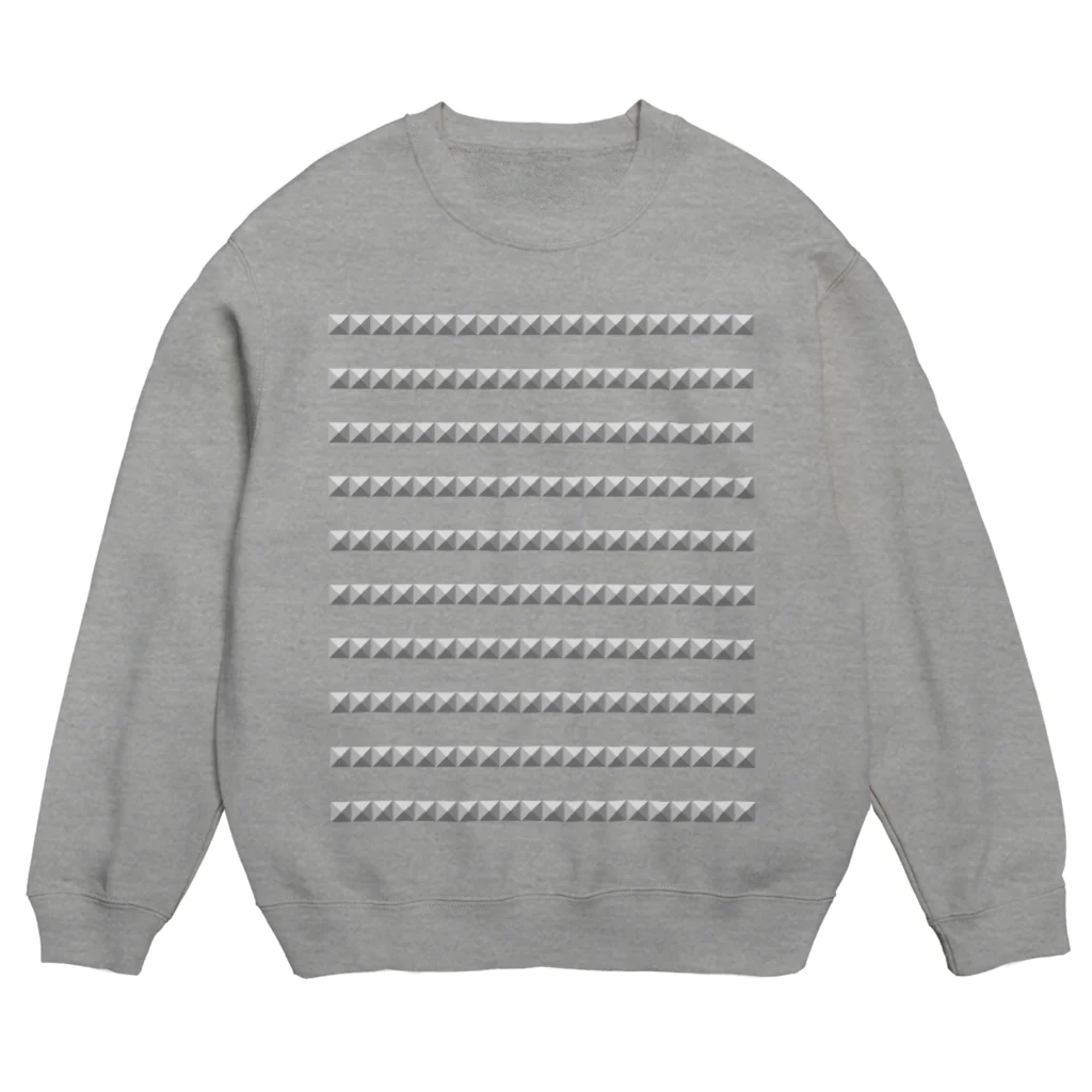 tomokomiyagamiのピラミッドスタッズ ボーダー Crew Neck Sweatshirt