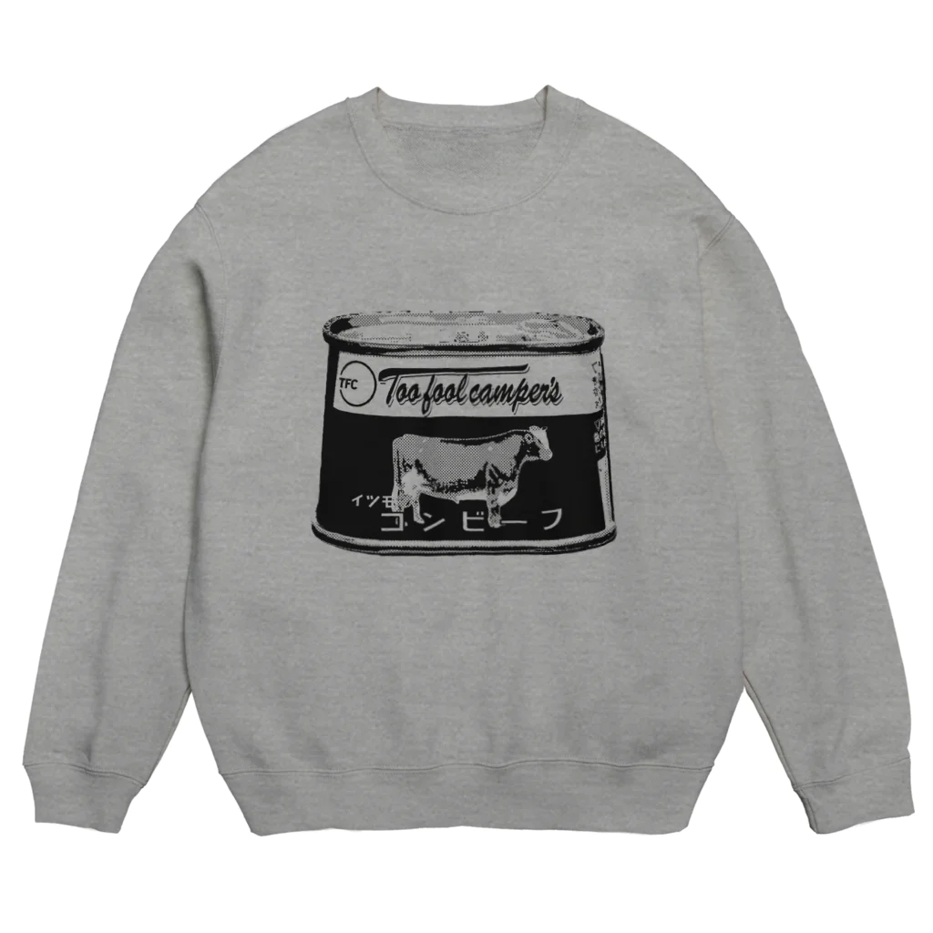 Too fool campers Shop!のイツモのコンビーフ01(黒文字) Crew Neck Sweatshirt