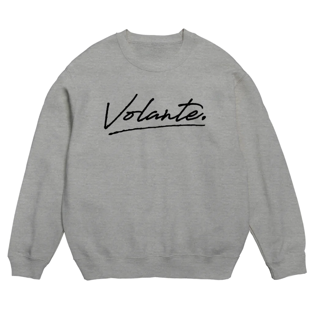 Volante., Inc.のボランチロゴ（ブラック） Crew Neck Sweatshirt