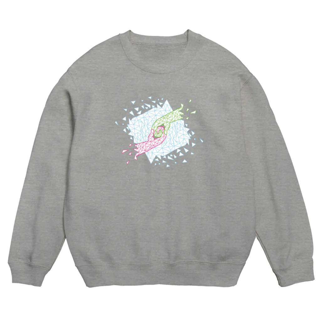 Wildflowerの手と手 Crew Neck Sweatshirt