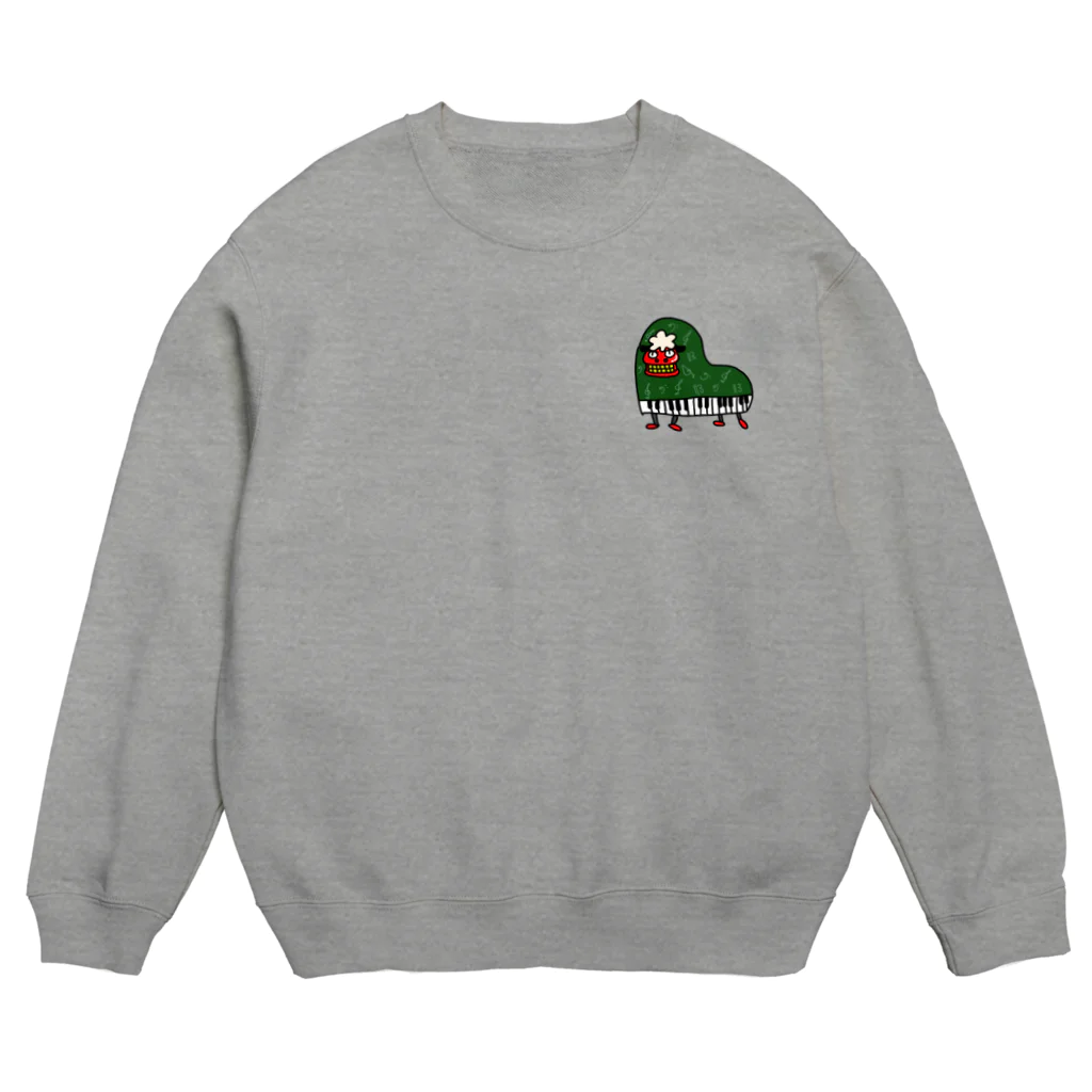 オダミヨの獅子舞的ピアノさん Crew Neck Sweatshirt