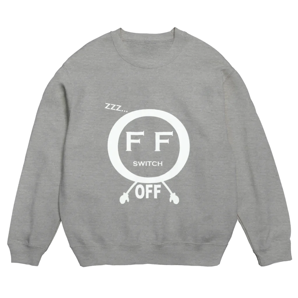 yuccoloのスイッチOFF（濃色用） Crew Neck Sweatshirt