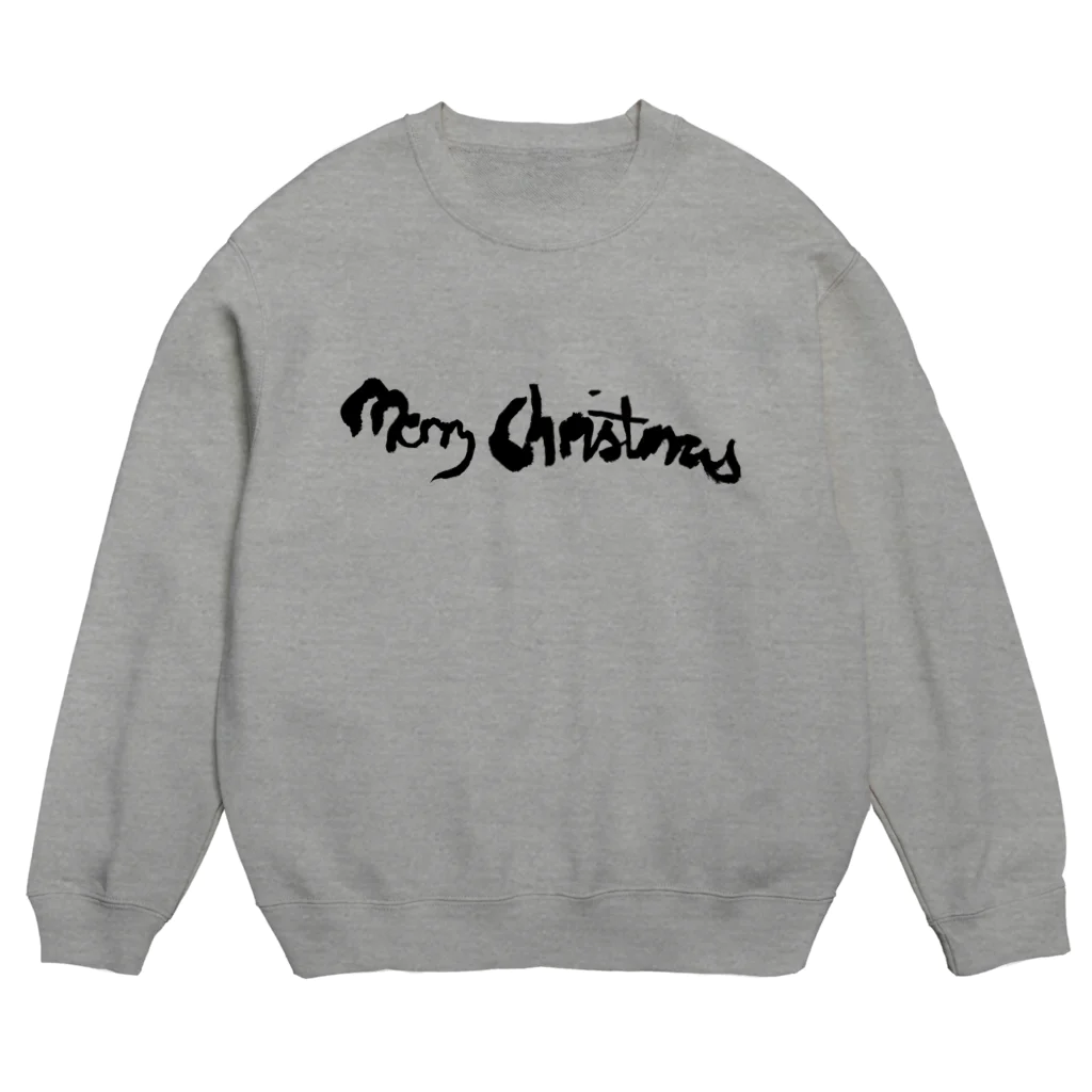 Merry Christmas ShopのFont Logo-Nightmare Black Crew Neck Sweatshirt