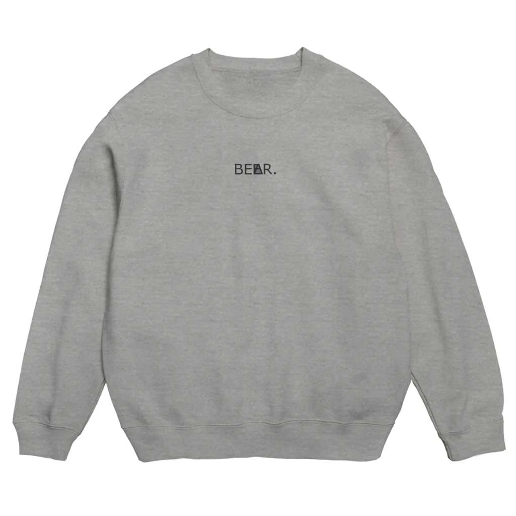 BEAR.BEER.DESIGNのBLACK LOGO sweat shirt Crew Neck Sweatshirt