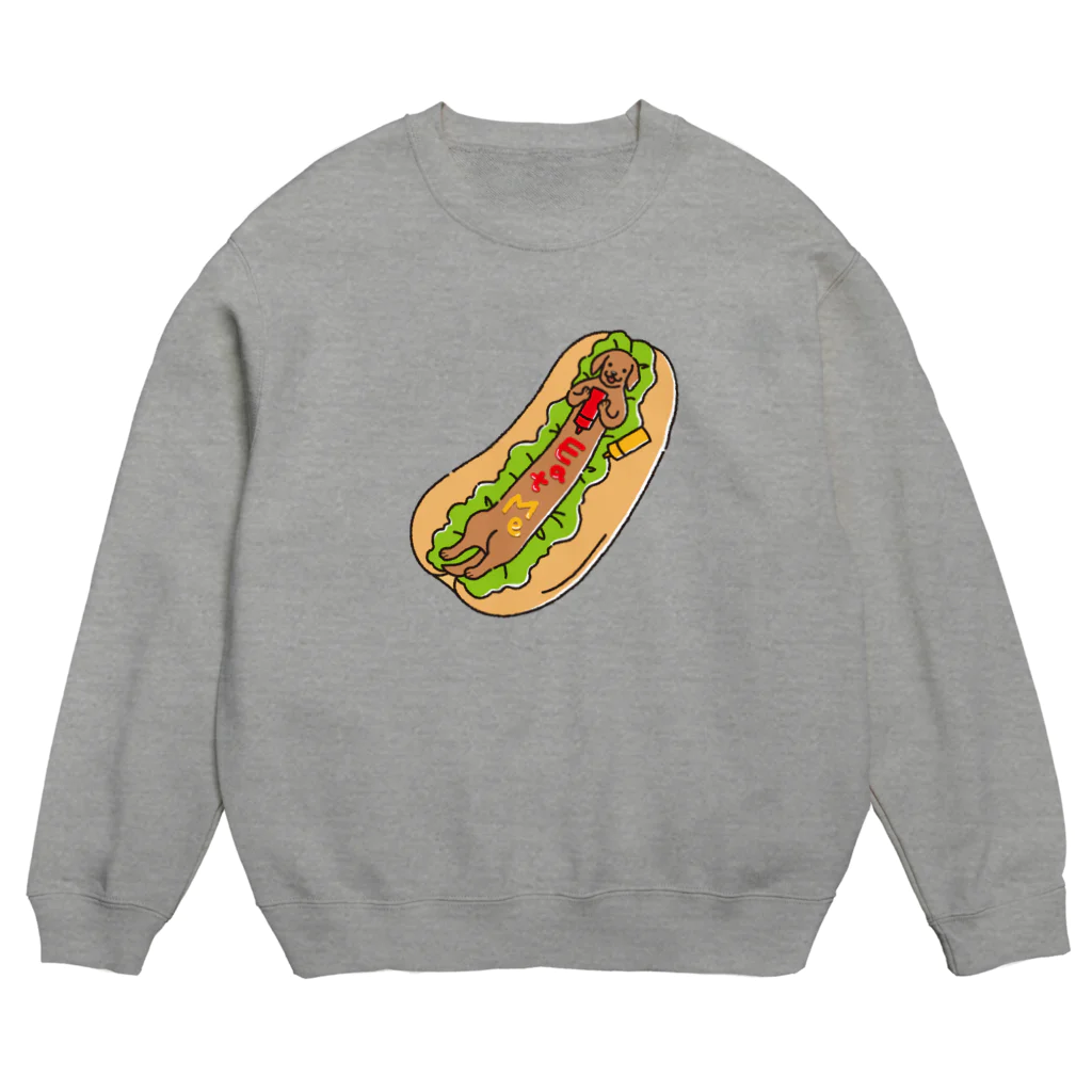 モコジョグラフィックのホットドッグはいかが？ Crew Neck Sweatshirt