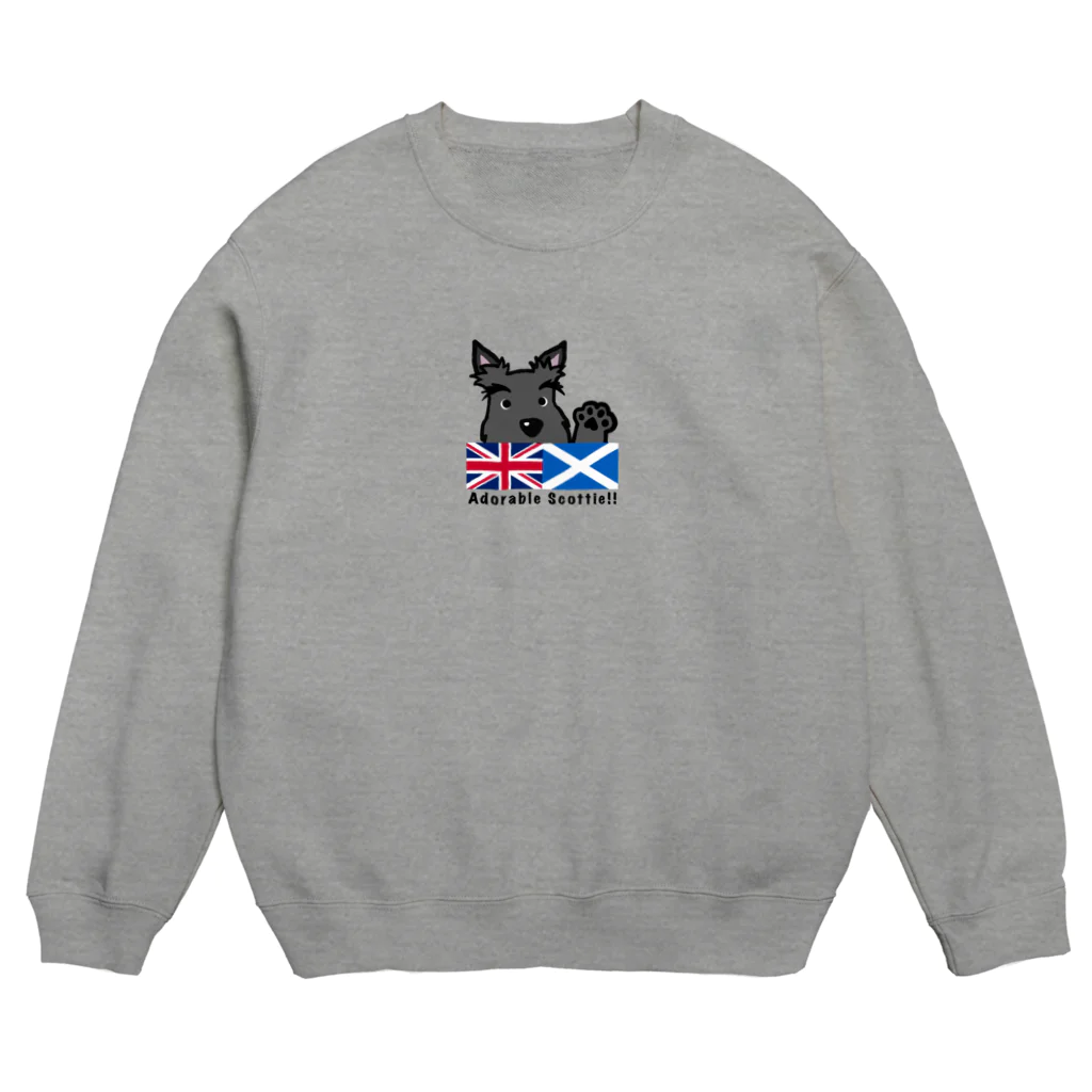 Kizplanning 「Sylph&Devil's」のくろいぬリア【Flag】 Crew Neck Sweatshirt