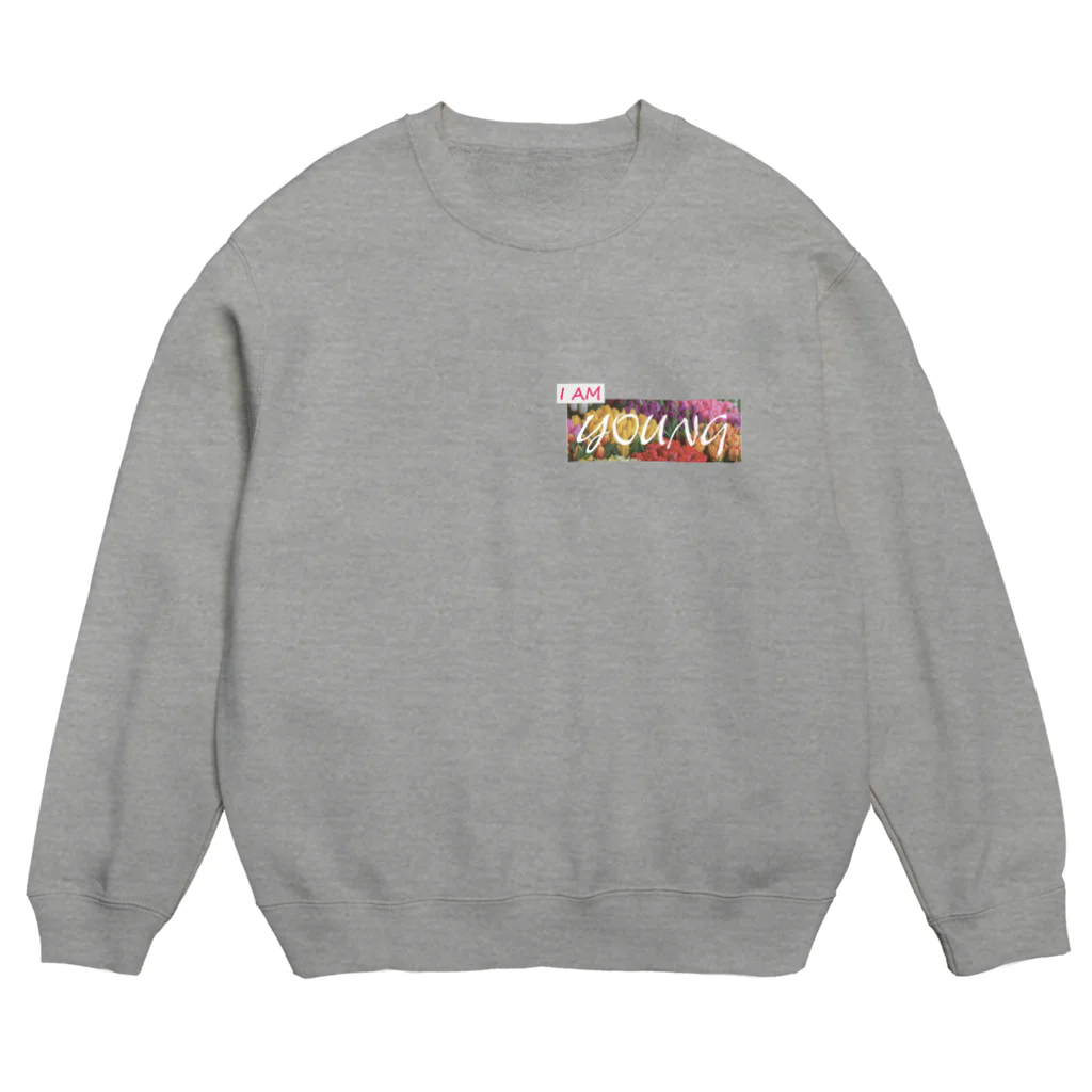 Honey Wonderのアイアムヤング flower shop Crew Neck Sweatshirt