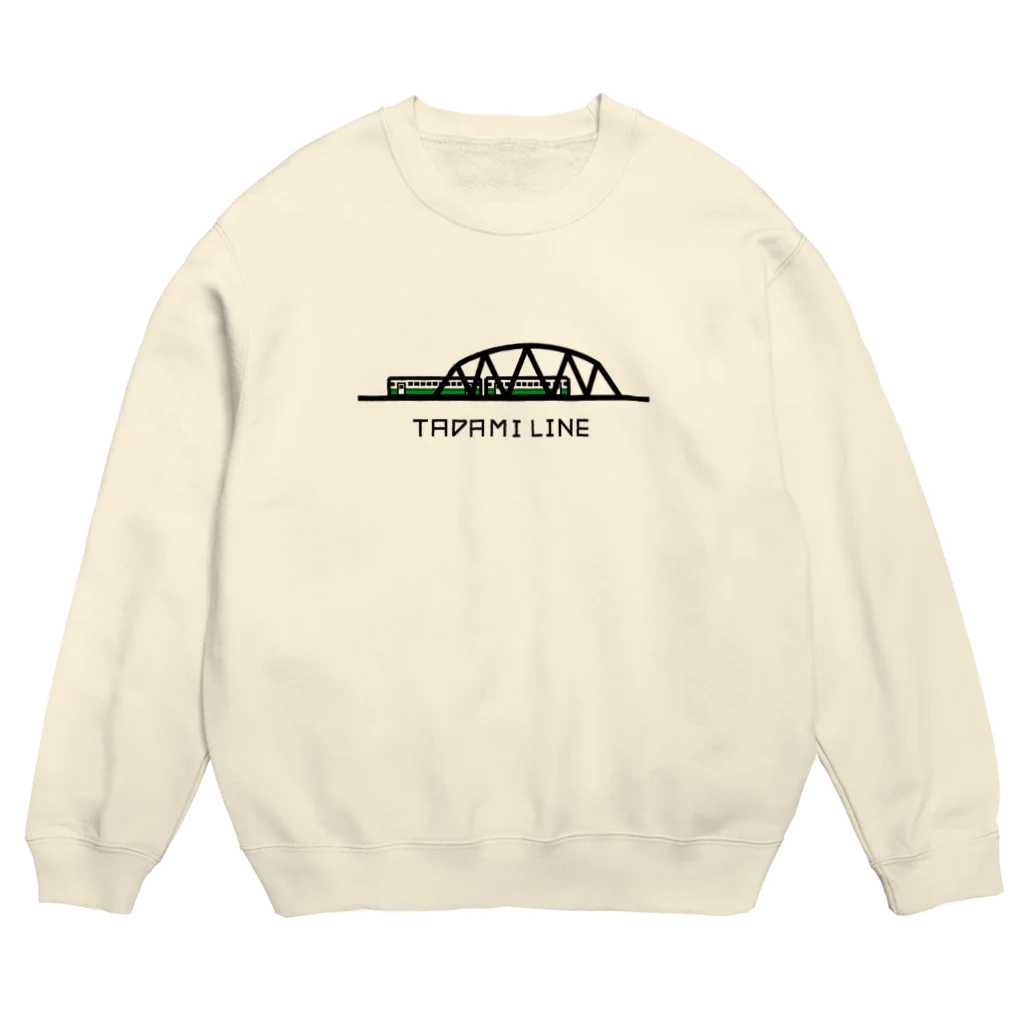 CHIYONの【只見線】第五只見川橋梁とキハ40🚃 Crew Neck Sweatshirt