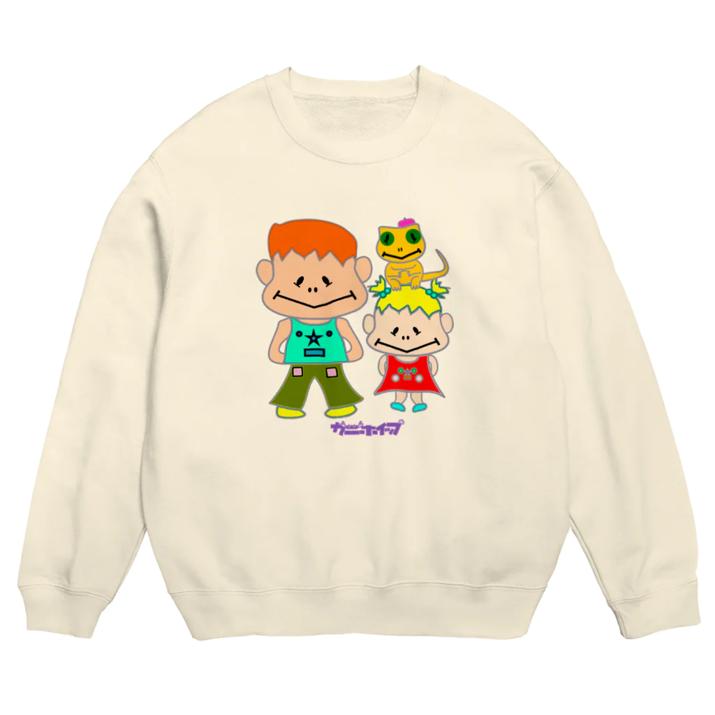 カニホイップのもじひろ＆もじみ＆もじちょろ１ Crew Neck Sweatshirt