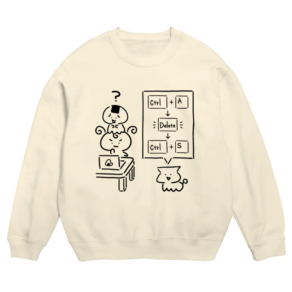 ぬんころショップの悪意の第三者 Crew Neck Sweatshirt