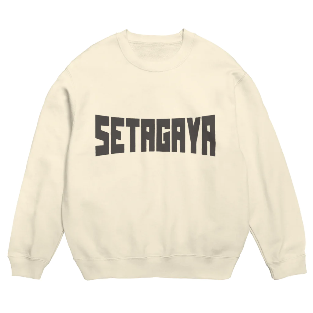 ゆんたの屋さんのSETAGAYAロゴ（グレー） Crew Neck Sweatshirt