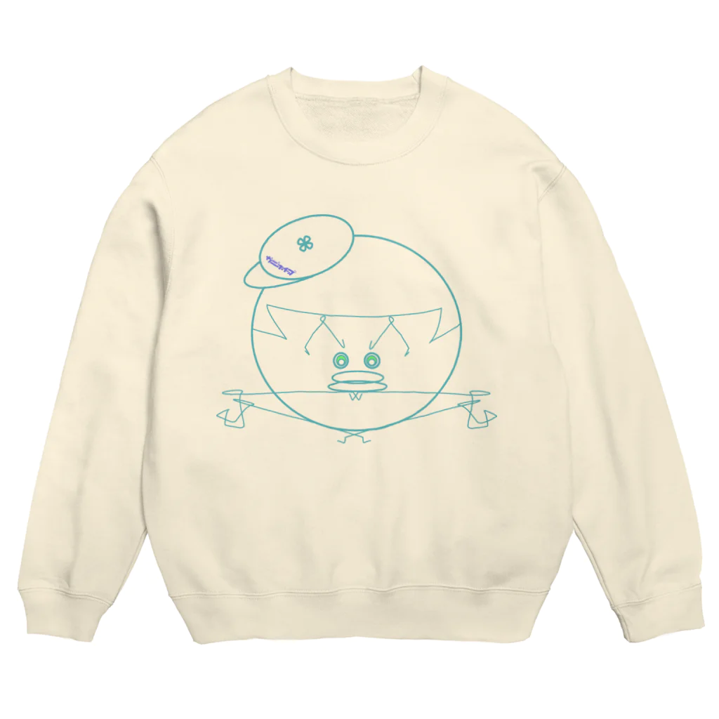 カニホイップのハムヒラガネハリ Crew Neck Sweatshirt