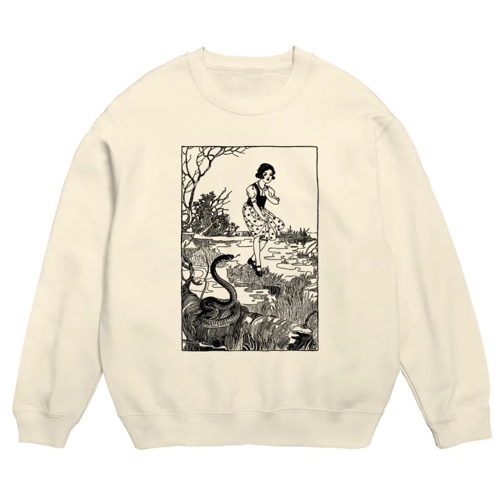 Saza-nami Antique designのへびがいる！ Crew Neck Sweatshirt