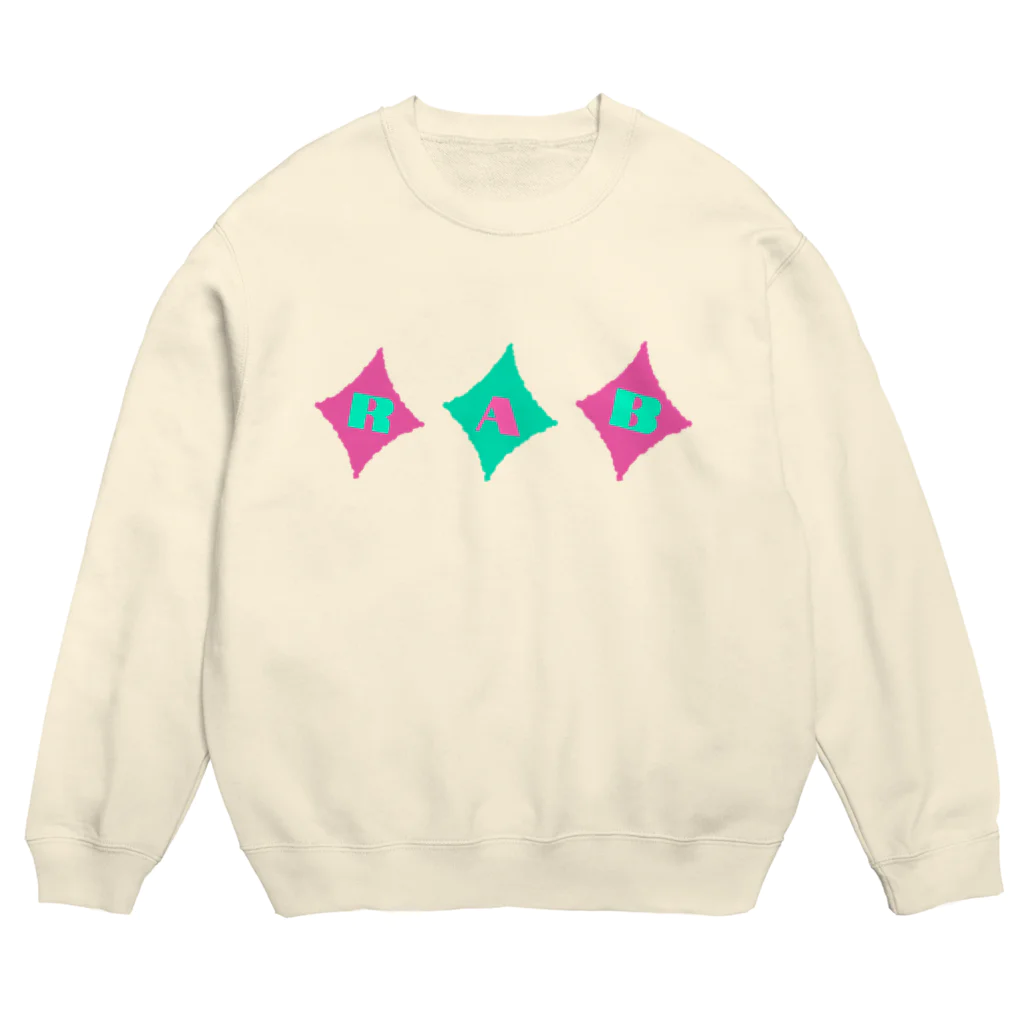 ロカビリーちゃんのRAB(ROCKABILLY)カラフル Crew Neck Sweatshirt